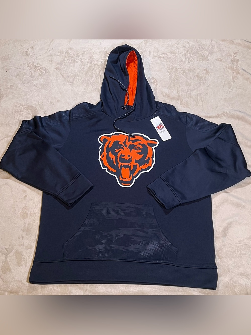 Chicago Bears Navy Pullover Hoodie